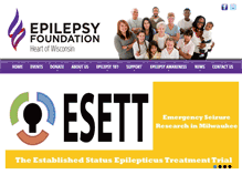 Tablet Screenshot of epilepsywisconsin.org